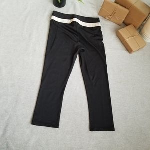 Reebok Cropped Leggings Black Size Small